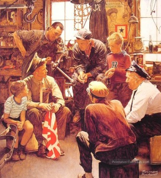 retour à la mer marine 1945 Norman Rockwell Peinture à l'huile